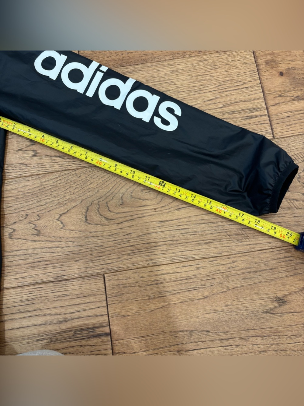 Adidas Black Hooded Windbreaker Jacket - Picture 4 of 6
